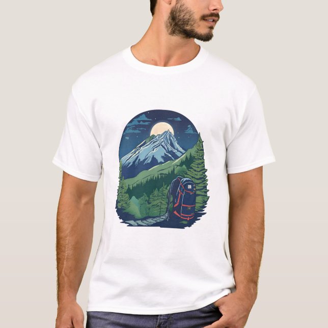 Adventure Rucksack Under Moonlit T-Shirt (Vorderseite)