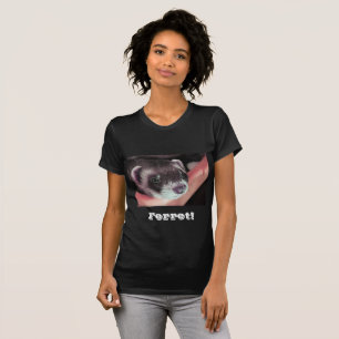 Adventure Sable Ferret Foto T-Shirt