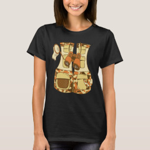 Adventure Safari Vest mit Expedition Binoculars T-Shirt