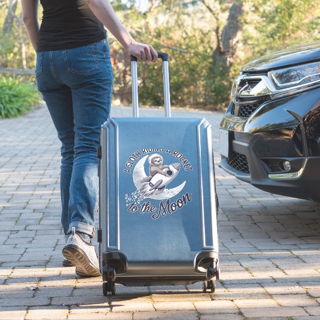 Adventure Sloth Astronaut Aufkleber (Koffer Insitu)