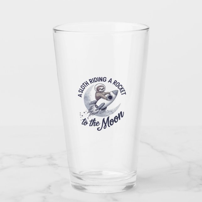 Adventure Sloth Astronaut Glas (Vorderseite)