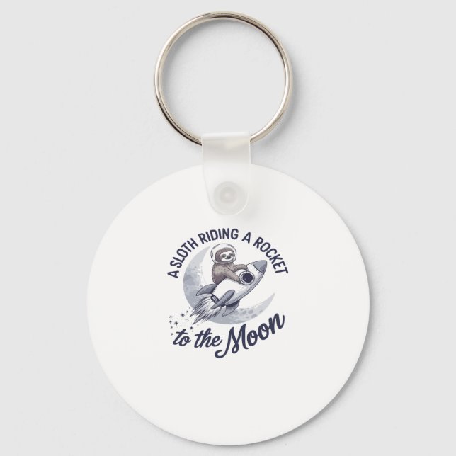 Adventure Sloth Astronaut Schlüsselanhänger (Vorderseite)