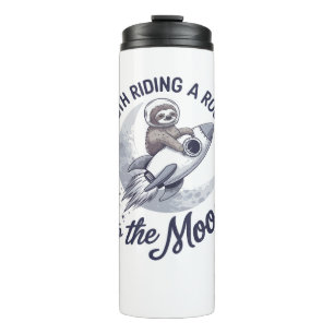 Adventure Sloth Astronaut Thermosbecher