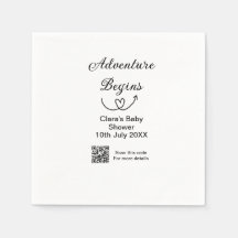 Adventure startet Baby Dusche Scan QR