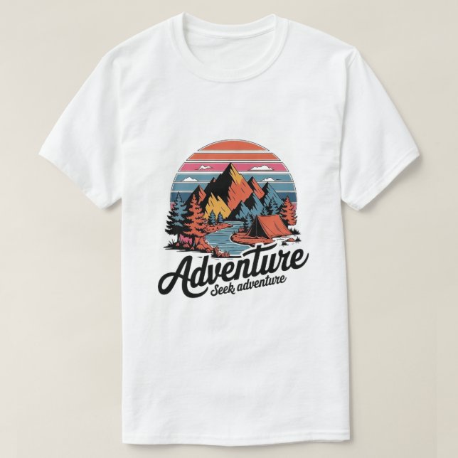 Adventure-T-Shirt suchen: Perfektes Urlaubspensum  T-Shirt (Design vorne)