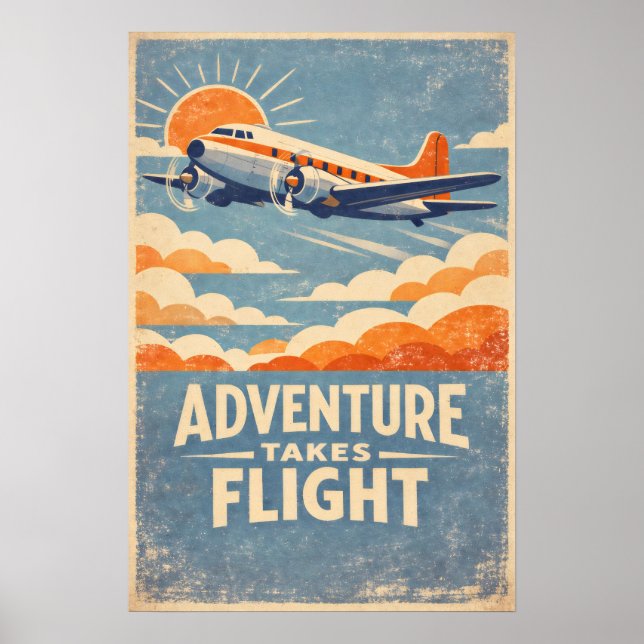 Adventure Takes Flight Poster (Vorne)