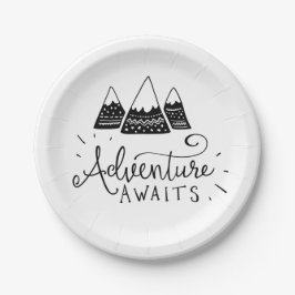 Adventure Themed Baby Dusche Pappteller