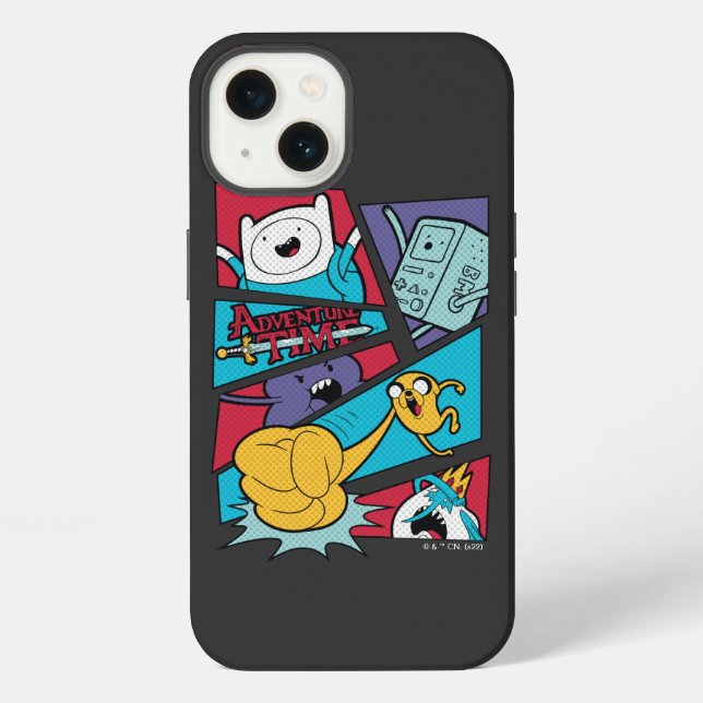 Adventure Time | Action Panel Grafik iPhone Hülle (Rückseite)