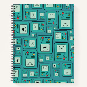 Adventure Time   BMO Pattern Notizbuch