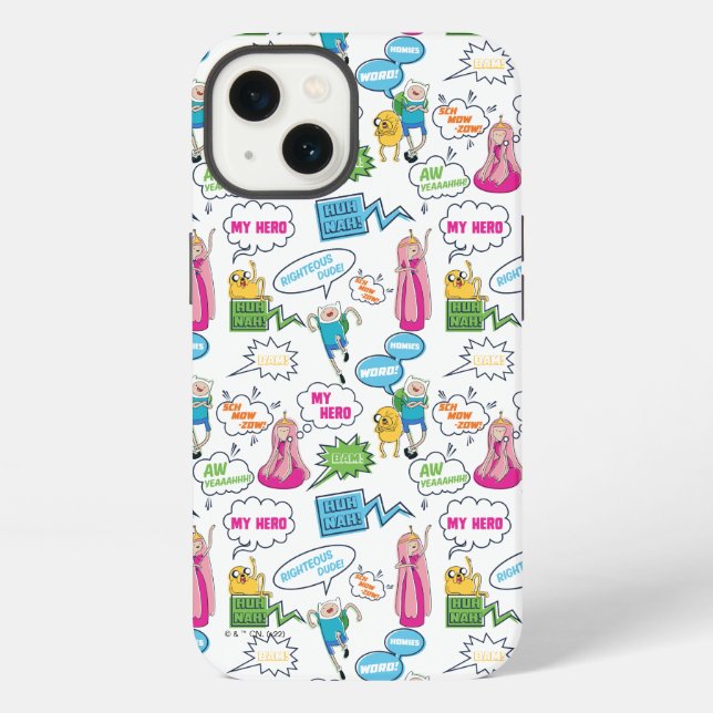 Adventure Time | Character-Aufruf-Muster iPhone Hülle (Rückseite)
