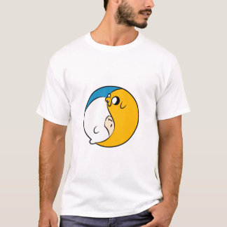 Adventure Time Jake and Finn Yin and Yang T-Shirt