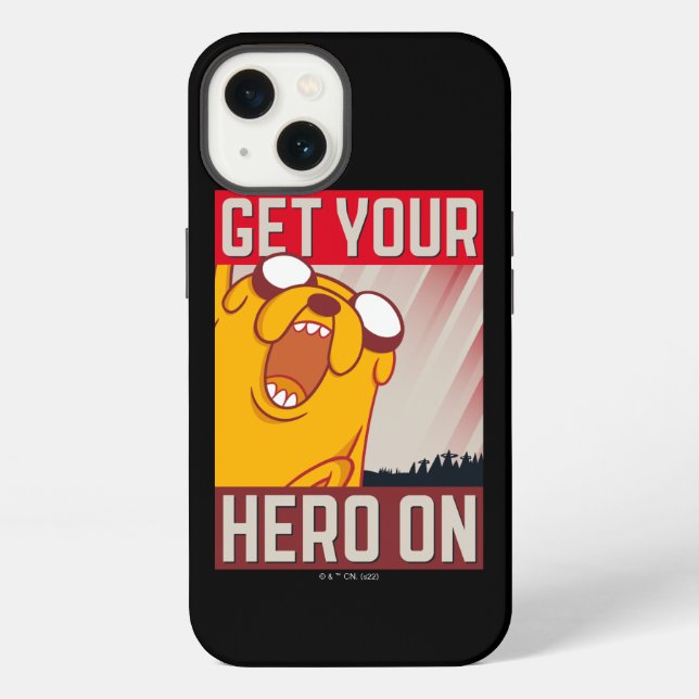 Adventure Time | Jake "Werden Sie Ihr Held" iPhone Hülle (Rückseite)