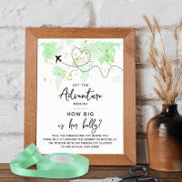 Adventure Travel Map Baby Showspiel