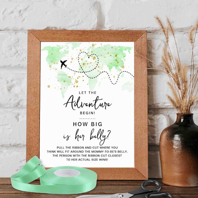 Adventure Travel Map Baby Showspiel Poster (Von Creator hochgeladen)