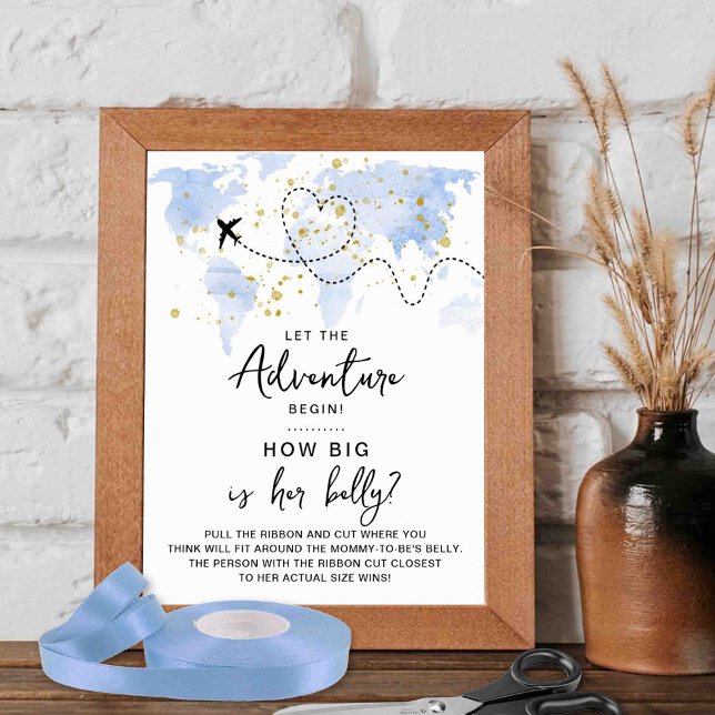 Adventure Travel Map Baby Showspiel Poster (Von Creator hochgeladen)
