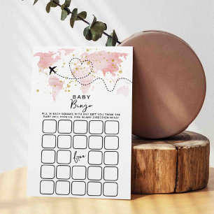 Adventure Travel Map Kinderdusche Bingo Spielkarte