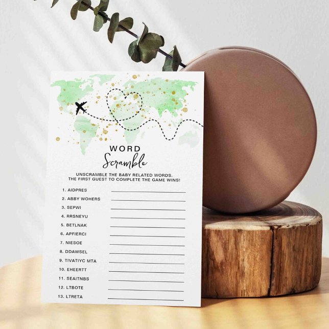 Adventure Travel Map Kinderdusche Word Spielkarten (Von Creator hochgeladen)