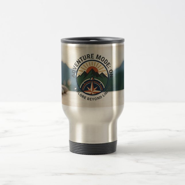Adventure Travel Tumbler–Stainless Steel Mountain Reisebecher (Mittel)