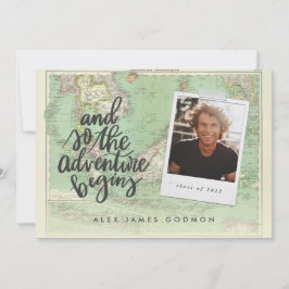 Adventure travel Vintage Karte Foto Abschluss