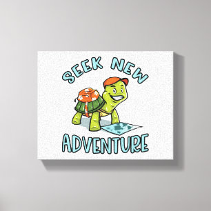 Adventure Turtle Leinwanddruck