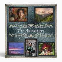 Adventure Vacation Foto/Scrapbook Album - Grau
