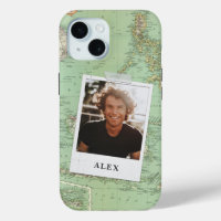 Adventure Vintag Map stilvoller Foto Abschluss