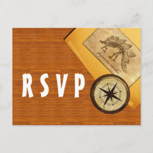 Adventure Wedding RSVP Postcard Einladungspostkarte