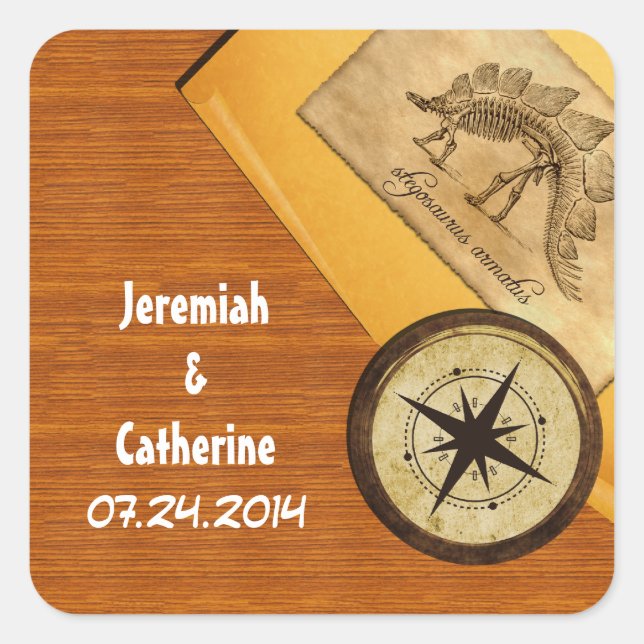 Adventure Wedding Stickers (Vorderseite)