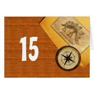 Adventure Wedding Tischnummer Card