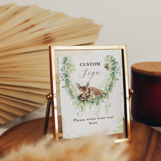 Adventure Woodland Baby Boy Dusche Maßgeschneidert Poster (Von Creator hochgeladen)