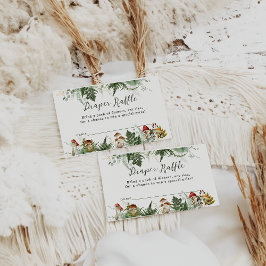 Adventure Woodland Mushroom Baby Boy Dusche Begleitkarte