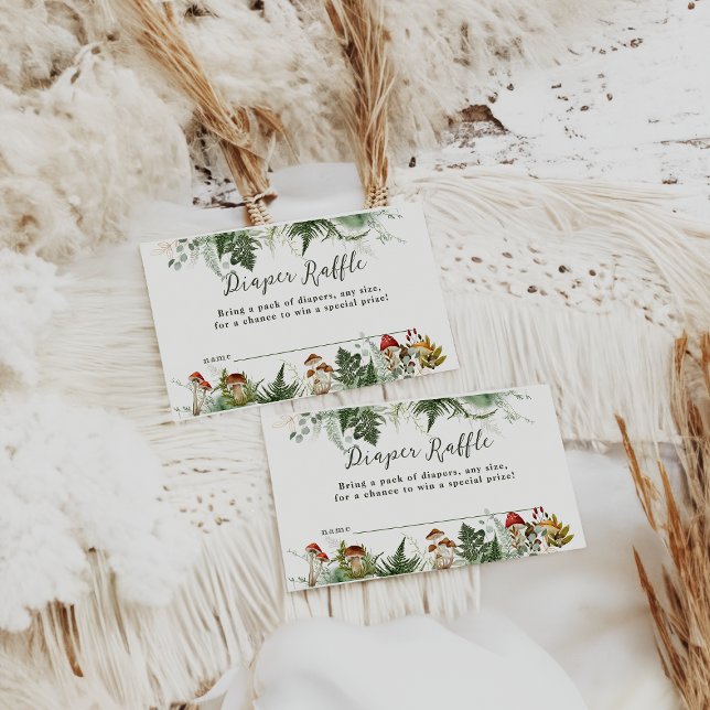 Adventure Woodland Mushroom Baby Boy Dusche Begleitkarte (Von Creator hochgeladen)