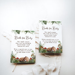 Adventure Woodland Mushroom Fern Baby Boy Dusche Begleitkarte