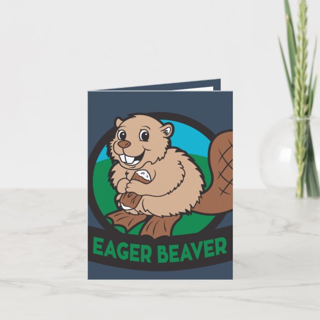 Adventurer Club Eager Beavers Card Dankeskarte (Vorderseite)