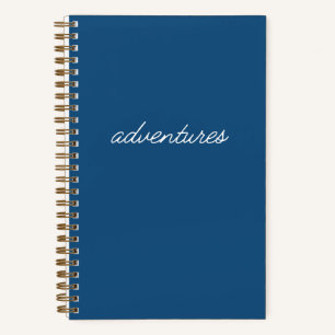 "Adventures" Blue Travel Journal Notizbuch