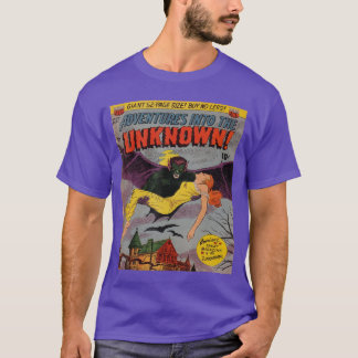 Adventures Intohe Unknown Vintage Horrorhriller Co T-Shirt