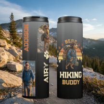 Adventurous Airedale Hiker Wilderness Explorer