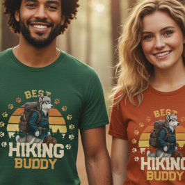 Adventurous Alaskan Malamute Hiker Wilderness  T-Shirt