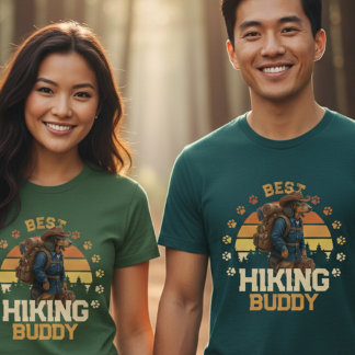 Adventurous American Eng Hiker Wilderness Explorer T-Shirt