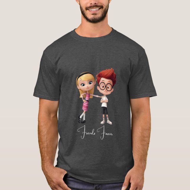 Adventurous Duo Cartoon T - Shirt - Spaß und Whims (Vorderseite)