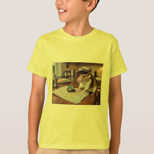 Adventurous Explorer-Maus T-Shirt (Vorderseite)