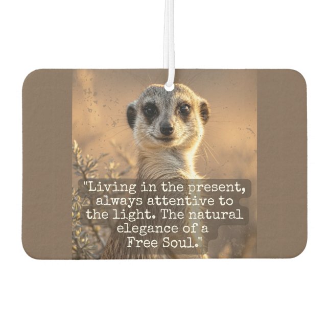 Adventurous Meerkat Living Autolufterfrischer (Vorderseite)
