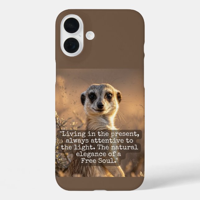 Adventurous Meerkat Living Case-Mate iPhone Hülle (Rückseite)