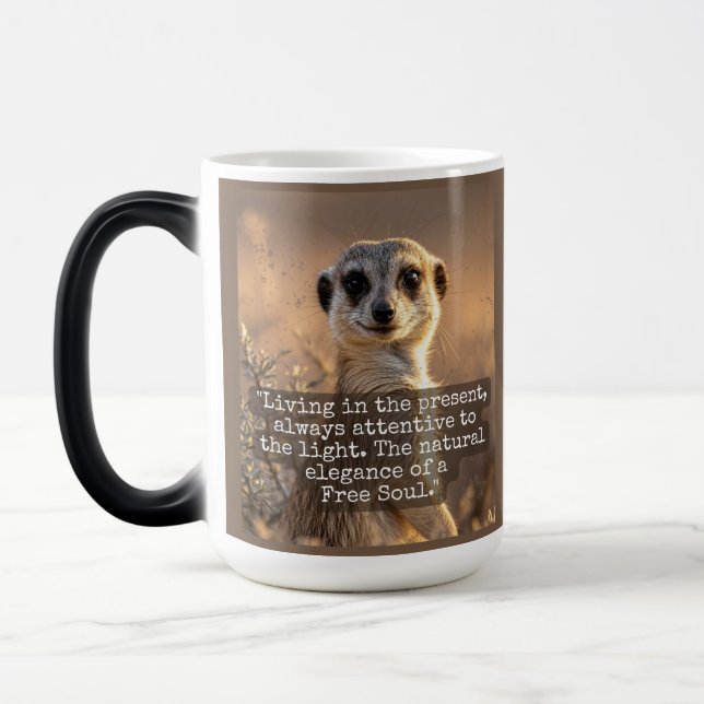 Adventurous Meerkat Living Verwandlungstasse (Links)