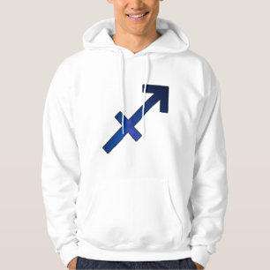 Adventurous Sagittarius Sky - Lila & blau kosmisch Hoodie