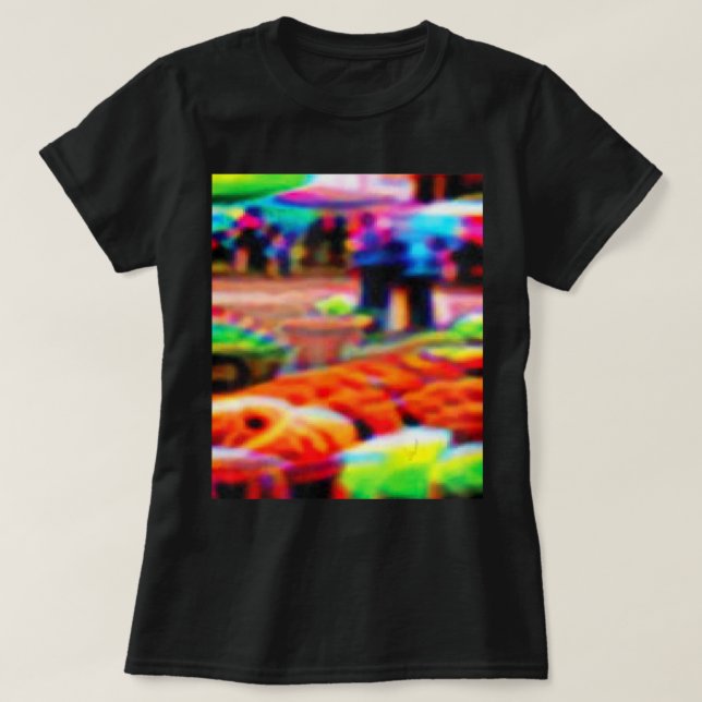 Adversarial Anti-Facial Recognition Camouflage Inv T-Shirt (Design vorne)