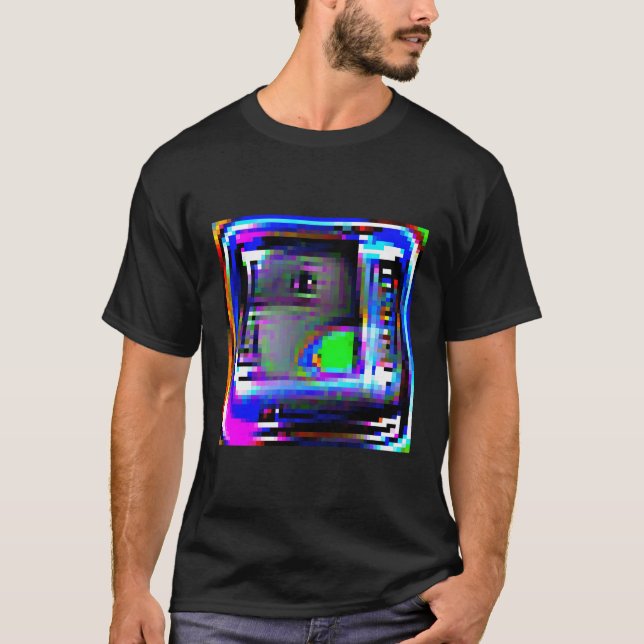 Adversarial Anti-Facial Recognition Camouflage Inv T-Shirt (Vorderseite)