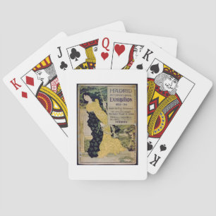 Advertisement for the 'Madrid International Exhibi Spielkarten