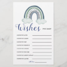 Advice Blue Baby Boy Shower Game