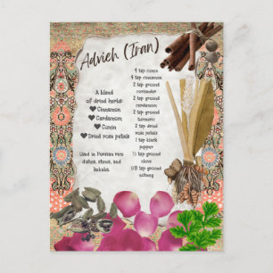 Advieh Persischer Gewürz Mix Rezept Postkarte
